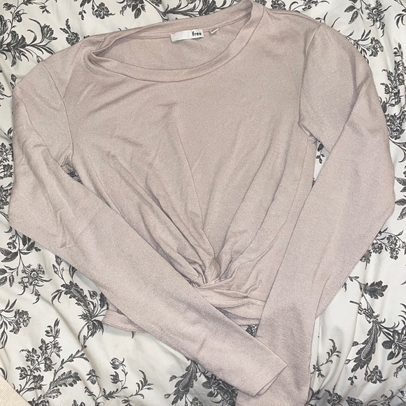 WILFRED FREE X ARITZIA wrap knit long sleeve top - Picture 1 of 4